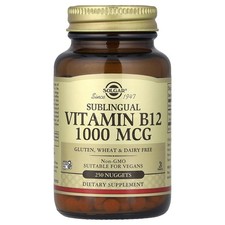 Vitamin B12, Sublingual, 1,000 mcg, 250 Nuggets