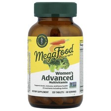 MegaFood Multi for Women 120 Tablets Dairy-Free, Gluten-Free, Kosher, NSF