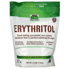 Now Foods, Erythritol, Natural Sweetener, 2.5 lbs (1134 g), Gluten-Free, Vegan