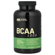 Optimum Nutrition, BCAA 1000 Caps, MegaSize, 1,000 mg, 200 Capsules, Amino Acids