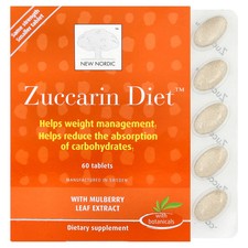 New Nordic US Inc Zuccarin Diet 60 Tablets Dairy-Free, Gluten-Free, Vegan