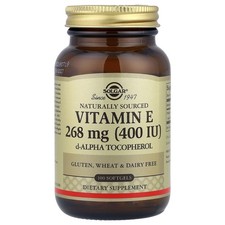 Vitamin E, 268 mg (400 IU), 100 Softgels