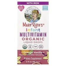 Organic Infant Multivitamin Liquid Drops, 6 - 12 Months, Orange Vanilla, 2 fl oz