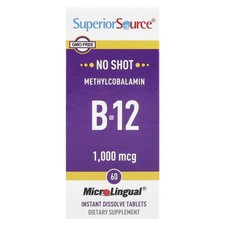 Methylcobalamin B-12, 1,000 mcg, 60 MicroLingual® Instant Dissolve Tablets
