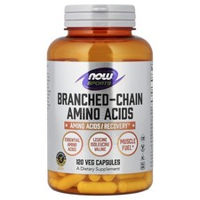 Now Foods Sports Branched Chain Amino Acids 120 Capsules GMP Quality Assured