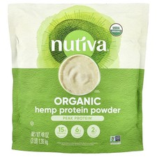 Nutiva Organic Hemp Protein 15g 3 lbs 1 36 kg B Corp, Dairy-Free, Hexane-Free,