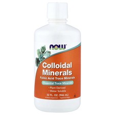 Now Foods Colloidal Minerals 32 fl oz 946 ml GMP Quality Assured, Vegan,