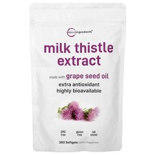 Milk Thistle Extract, 360 Softgels (100 mg per Softgel)