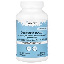 Probiotic 10-20 With NutraFlora® FOS, 200 Vegetarian Capsules