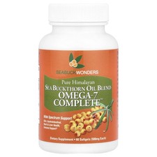 Omega-7 Complete™, Sea Buckthorn Oil Blend, 60 Softgels (500 mg per Softgel)