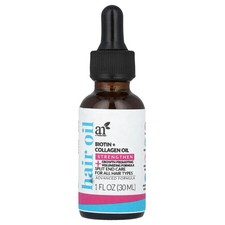 Hair Oil, Biotin + Collagen Oil, 1 fl oz (30 ml)