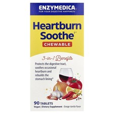 Heartburn Soothe, Orange Vanilla, 90 Tablets
