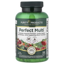 Purity Products Perfect Multi 120 Capsules Dairy-Free, No Artificial Colors, No