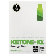 Energy Shot, Green Apple, 6 Bottles, 2 fl oz (59 ml) Each