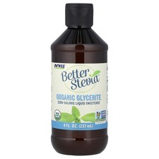 Now Foods Better Stevia Liquid Sweetener Glycerite 8 fl oz 237 ml Alcohol-Free,