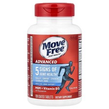 Move Free®, Advanced, MSM + Vitamin D3 With Glucosamine, 120 Coated Tablets
