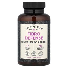 Crystal Star Fibro Defense 60 Veggie Caps Gluten-Free, GMP Quality Assured,