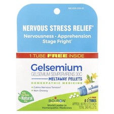 Gelsemium, Meltaway Pellets, 30C, 3 Tubes, Approx. 80 Pellets Each