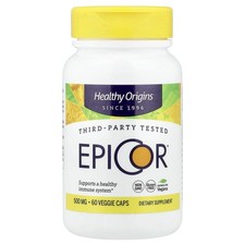 Healthy Origins EpiCor 500 mg 60 Veggie Caps All-Natural, Dairy-Free, Egg-Free,
