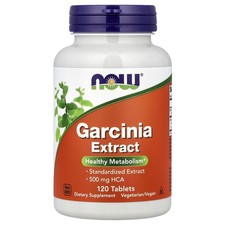 Now Foods Garcinia 1 000 mg 120 Tablets GMP Quality Assured, Kosher, Non-GMO,