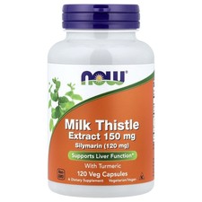 Now Foods Silymarin Milk Thistle Extract 150 mg 120 Veg Capsules GMP Quality