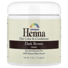 Henna, Hair Color & Conditioner, Dark Brown (Sable), 4 oz (113 g)