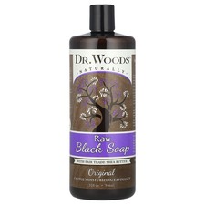 Raw Black Soap with Fair Trade Shea Butter, Original, 32 fl oz (946 ml)