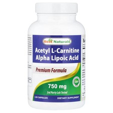 Acetyl L-Carnitine Alpha Lipoic Acid, 120 Capsules