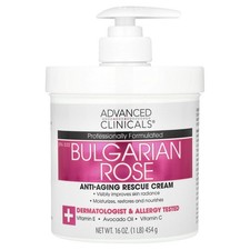 Anti-Aging Rescue Cream, Bulgarian Rose, 16 oz (454 g)