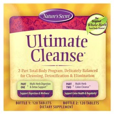 Ultimate Cleanse®, 2 Part Total-Body Program, 2 Bottles, 120 Tablets Each