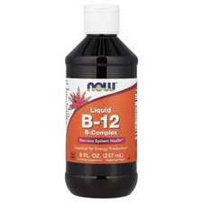 Now Foods B-12 Liquid B-Complex 8 fl oz 237 ml GMP Quality Assured, Kosher,