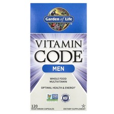 Garden of Life Vitamin Code Men 120 Vegetarian Capsules Gluten-Free, Kosher, No