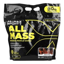 Sport, ALLMASS™, Advanced Muscle Gainer, Chocolate, 5 lbs (2.27 kg)