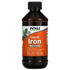 Now Foods Iron Liquid 8 fl oz 237 ml GMP Quality Assured, Vegan, Vegetarian