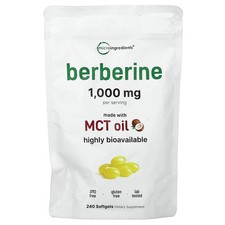 Berberine, 240 Softgels (250 mg per Softgel)