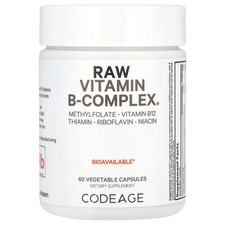 Raw Vitamin B-Complex, 60 Vegetable Capsules