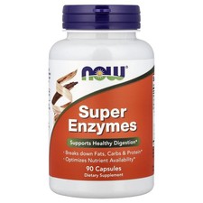 Now Foods Super Enzymes 90 Capsules GMP Quality Assured