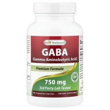 GABA, 750 mg, 100 Vegetarian Capsules