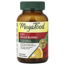MegaFood Blood Builder 90 Tablets Dairy-Free, Kosher, Non-GMO, NSF Certified,