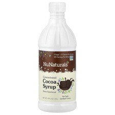 NuNaturals NuStevia Cocoa Syrup 16 fl oz  47 l Fair Trade, Non-GMO, Sugar-Free