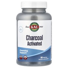 Charcoal Activated, 100 VegCaps (250 mg per Capsule)