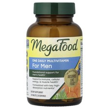 MegaFood Men s One Daily 30 Tablets Dairy-Free, Gluten-Free, Iron-Free,