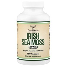 Irish Sea Moss, 180 Capsules (600 mg per Capsule)