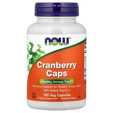 Now Foods Cranberry Caps 100 Veg Capsules GMP Quality Assured, Kosher, Vegan,