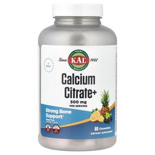 Calcium Citrate+, Mixed Fruit, 60 Chewables