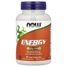 Now Foods Energy 90 Veggie Caps GMP Quality Assured