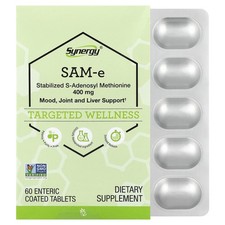 Synergy®, SAM-e, 400 mg, 60 Enteric Coated Tablets