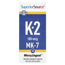 Vitamin K-2, 100 mcg, 60 MicroLingual® Instant Dissolve Tablets