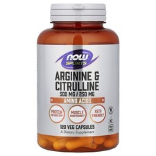Sports, Arginine & Citrulline, 120 Veg Capsules