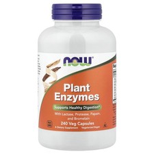 Now Foods Plant Enzymes 240 Veg Capsules GMP Quality Assured, Vegan, Vegetarian
